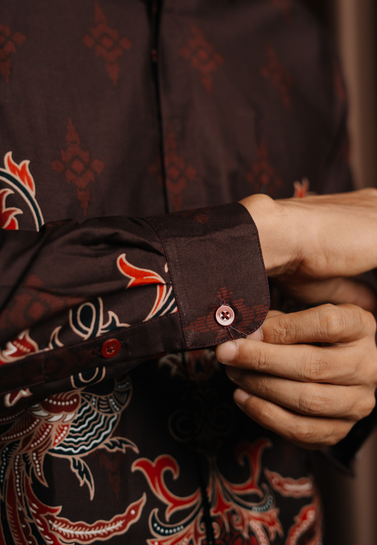 Hadinata Batik Kemeja Panjang Furing Superfine Birendra Bintari-2